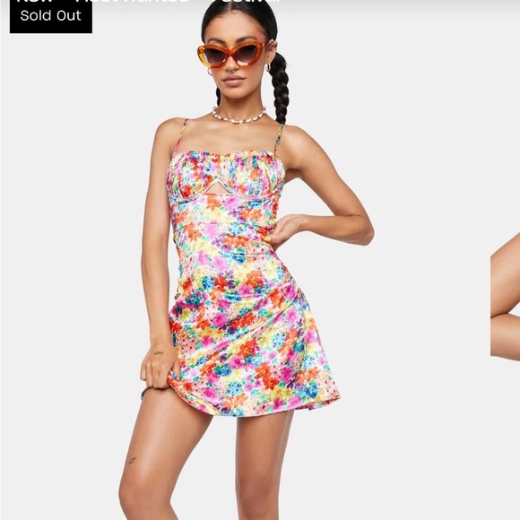 For Love And Lemons Multicolor Floral Dress - Picture 7 of 7